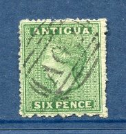 Antigua - N° 3a - Oblitéré - Vert Jaune - 1858-1960 Colonie Britannique