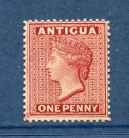 Antigua - N° 6 * - Neuf Avec Charnière - Vert Jaune - 1858-1960 Kronenkolonie