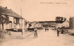 Vallée De La Semois  Valansart Le Village Animéecycliste Charette Circulé En 1936 - Chiny