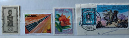 RUANDA - LIBIA - ALTO VOLTA   -  5 Valori Usati E Nuovo Dal 1948 - Used Stamps