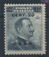 Ägäische Inseln 10II Postfrisch 1912 Aufdruckausgabe Caso (9423265 - Egeo (Caso)