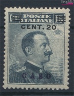 Ägäische Inseln 10II Postfrisch 1912 Aufdruckausgabe Caso (9423266 - Egeo (Caso)