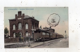 AULNOIS-QUEVY LA GARE (FRONTIERE) CARTE COLORISEE - Quevy