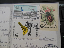 TARIF 3500LEI POUR FRANCE PIATRA NEAMT OPRM 14 JUIL 1998 MOLDOVA SF. MANASTIRE SIHASTRIA - Postmark Collection