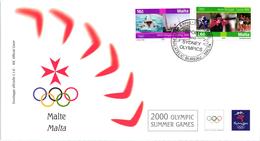 Malta - Olympic Games Sydney 2000 FDC Bolaffi - Summer 2000: Sydney