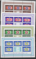 St. Lucia 1977 Queen Elizabeth II Silver Jubilee Set Of 4 Sheetlets MNH - Royalties, Royals
