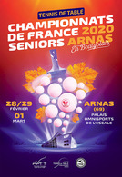 = FRANCE 2020 - Chts De France à Arnas (Rhône) - Carte Postale - Tennis Table Tischtennis Tavolo - AFCTT - Tafeltennis