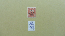 France (ex-colonies & Protectorats) > Réunion : TAXE :timbre   Neuf N° 38   Surchargé 1 F CFA - Segnatasse