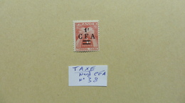 France (ex-colonies & Protectorats) > Réunion : TAXE :timbre   Neuf N° 38   Surchargé 1 F CFA - Postage Due