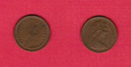 GREAT BRITAIN  1/2 NEW PENCE 1972 (KM # 914) #5998 - 1/2 Penny & 1/2 New Penny