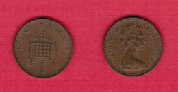 GREAT BRITAIN  1 NEW PENNY 1971 (KM # 915) #6000 - 1 Penny & 1 New Penny