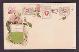 CPA Suisse Helvétia Philatélie Timbres Poste Litho Non Circulé VAUD - Le Vaud