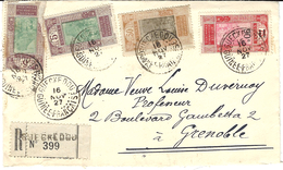 1927- Enveloppe RECC. De GHECKEDOU ( Guinée ) Affr. à 1,50 F  Pour Grenoble - Briefe U. Dokumente