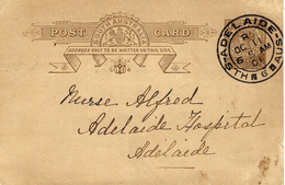 1901- Postcard E P  One Penny  From ADELAIDE To Adelaide - Lettres & Documents