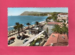 06 Alpes Maritimes, LES SABLETTES, La Plage Et Le Golf Hôtel, Animée, Voitures, 2cv..., 1962, (Aris) - La Seyne-sur-Mer