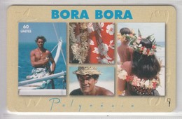 FRENCH POLYNESIA 1995 BORA BORA TAHITI CANOE - Polynésie Française