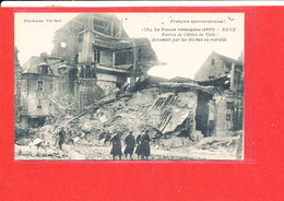 Delcampe - 80 ROYE Cpa Animée Ruines De L ' Hotel De Ville           1584 Photo Express - Roye