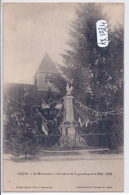 ONJON- LE MONUMENT A NOS HEROS DE LA GRANDE GUERRE 1914/1918 - Andere Gemeenten