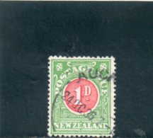 NOUVELLE ZELANDE 1913 O DENT 14x15 - Portomarken