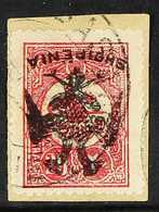 1913  20pa Rose-carmine Overprinted 'Behie' With Local Double Headed Eagle OVERPRINT INVERTED Variety (SG 13 Var, Michel - Albanie