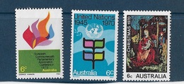 AUSTRALIE N° 420-424-425** - Mint Stamps