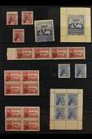 1913-36 MINT & NHM KGV COMMEMORATIVES COLLECTION  A Comprehensive Commemoratives Collection With Many Imprint Blocks, Pl - Other & Unclassified