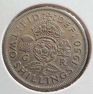 GREAT BRITAIN 2 SHILLINGS 1950 - J. 1 Florin / 2 Shillings