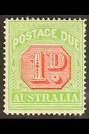 POSTAGE DUE  1913-23 1d Rosine & Bright Apple Green P14, SG D80, Very Fine Mint For More Images, Please Visit Http://www - Autres & Non Classés