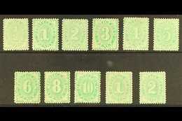 POSTAGE DUES  1902-04 Complete Set To 2s, Perf 11½, 12, Compound With 11, SG D22.32, Fine To Very Fine Mint. (11 Stamps) - Other & Unclassified