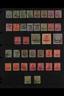 1933-37  KGV INDIA OVERPRINTS - USED GROUP presented On A Stock Page, Includes 1933-37 Set, Note 5r Is The Scarcer Uprig - Bahrain (...-1965)