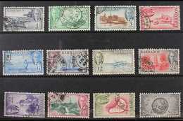 1950  Pictorials Complete Set, SG 271/82, Very Fine Cds Used, Fresh. (12 Stamps) For More Images, Please Visit Http://ww - Barbados (...-1966)