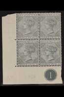 1883  3d Grey, SG 28, Mint Corner Plate Block Of 4 (3 Never Hinged). For More Images, Please Visit Http://www.sandafayre - Bermudes