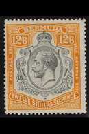 1924  -32  12s 6d Grey And Orange, Wmk Script CA, Geo V, SG 93, Very Fine Mint. For More Images, Please Visit Http://www - Bermuda