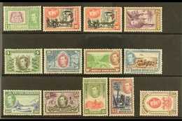 1938-47  Pictorials Complete Set Inc Both 2c Perforation Types, SG 150/61 & 151a, Very Fine Mint, Fresh. (13 Stamps) For - Britisch-Honduras (...-1970)