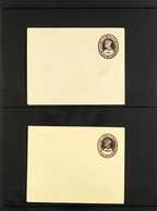 JAPANESE OCCUPATION  POSTAL STATIONERY 1942-43 UNUSED ENVELOPE COLLECTION, Includes 1a Brown Envelopes With "Peacock" Ov - Burma (...-1947)