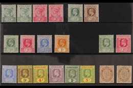 1900 OLD TIME QV & KEVII MINT COLLECTION.  An ALL DIFFERENT, Fine Mint Collection Presented On A Stock Card That Include - Cayman Islands