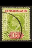 1907  6d Olive & Rose, SG 14, Fine Cds Used For More Images, Please Visit Http://www.sandafayre.com/itemdetails.aspx?s=6 - Cayman Islands