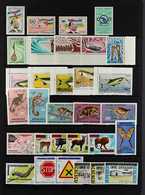 1961-84 ALL DIFFERENT NEVER HINGED MINT  Collection Presented On Stock Pages, Mostly As Complete Sets With Useful Airs,  - Zentralafrik. Republik