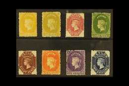 1867-70 ATTRACTIVE ALL DIFFERENT GROUP  Includes 2d Two Shades, 4d Rose-carmine, And 5d Bronze-green (these All Mint), 8 - Ceylon (...-1947)