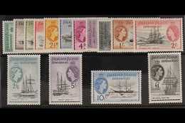 1954-62  Definitives Complete Set, SG G26/40, Very Fine Never Hinged Mint. Lovely! (15 Stamps) For More Images, Please V - Falkland