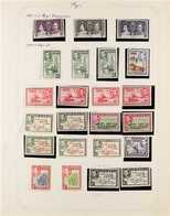 1937-1973 VERY FINE MINT & NHM COLLECTION  On Leaves, Many Stamps Are Never Hinged, All Different. Includes 1938-55 Pict - Fiji (...-1970)