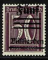 1923  Unissued 5M On 50pf Purple Inflation Provisional Stamp With Handstamp From The Egyptian Royal Collection On Revers - Other & Unclassified