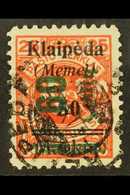 LITHUANIAN OCCUPATION  1923 (Nov) 60c On 50m On 25c Dark Vermilion-red With Type I Surcharge (Michel 233 I, SG 86), Fine - Other & Unclassified