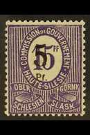 UPPER SILESIA  1920 5pf On 15pf Violet COLOUR ERROR, Michel 10 F (see Note After SG 18), Very Fine Mint, Signed, Fresh.  - Other & Unclassified