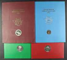 1990-1999 COMPLETE YEARBOOKS  With All Different Never Hinged Mint Stamps & Mini-sheets, 1990-1994 Issues With One Crown - Gibraltar