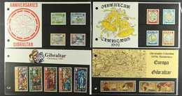 1991-2002 SUPERB NEVER HINGED MINT  All Different Complete Sets & Mini-sheets In PRESENTATION PACKS, Includes 1993-1995  - Gibraltar