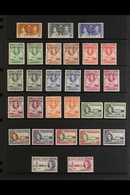 1937-54 FINE MINT COLLECTION WITH MANY ADDITIONAL PERFS.  An Attractive Collection Presented On A Pair Of Stock Pages Th - Goldküste (...-1957)