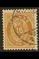 1876  16aur Brown, Perf 12¾x12¾, Fac. 27, Very Fine Used. For More Images, Please Visit Http://www.sandafayre.com/itemde - Other & Unclassified