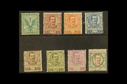 1901  5c To 1L Definitives, Sassone 70/7, Mi 76/83, Odd Minor Perf Fault, Otherwise Fine Mint (8 Stamps). For More Image - Unclassified
