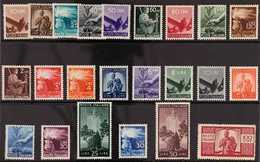 1945-48  "Democratica" Definitives Complete Set (Sass. S. 130, SG 647/69), Never Hinged Mint. (23 Stamps) For More Image - Unclassified